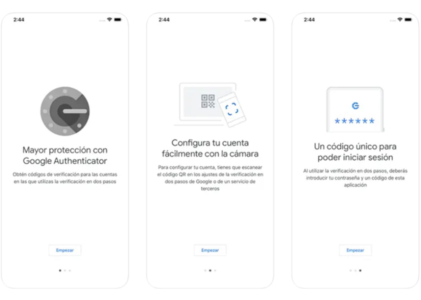 Gestiona los códigos de verificación de dos factores de tus cuentas con Google Authenticator