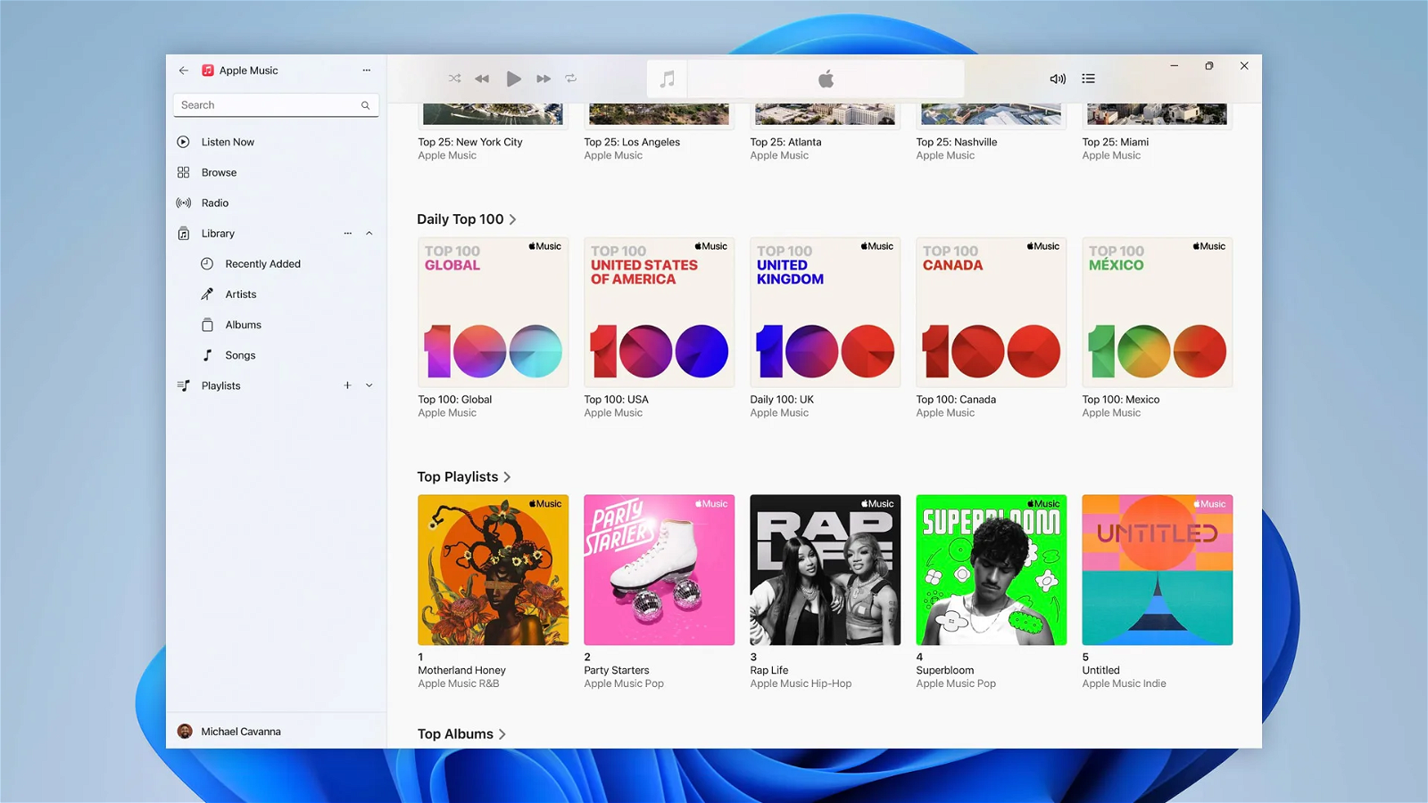 Windows 11 Apple Music