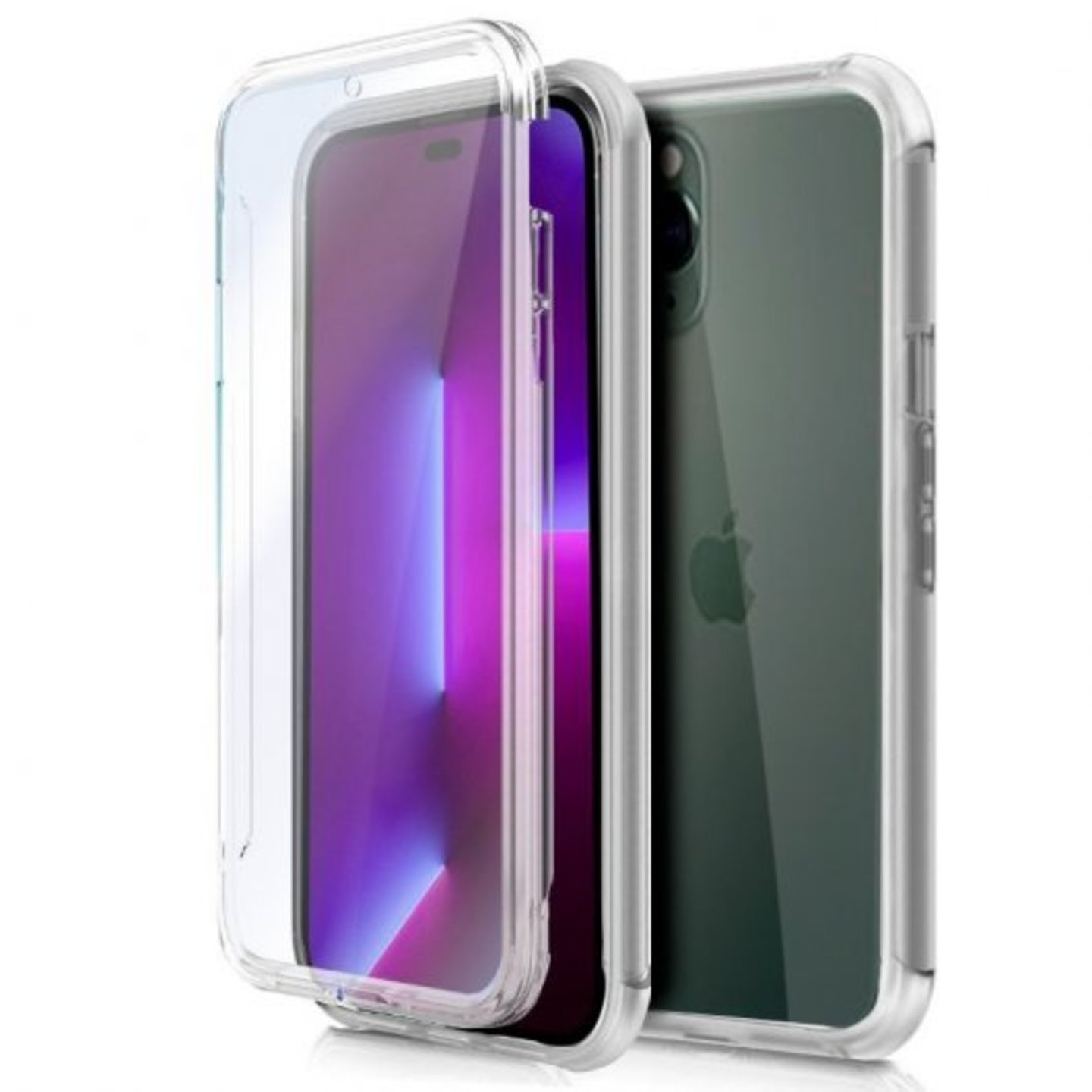 Funda transparente para iPhone XR de 6.1 pulgadas, resistente y resistente,  de grado militar, compatible con Otterbox Clip