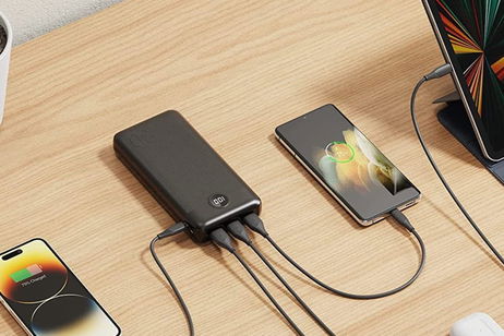 Esta batería externa de 30.000 mAh, carga rápida e indicador LED está de oferta por tiempo limitado Esta batería externa de 30.000 mAh, carga rápida e indicador LED está de oferta por tiempo limitado
