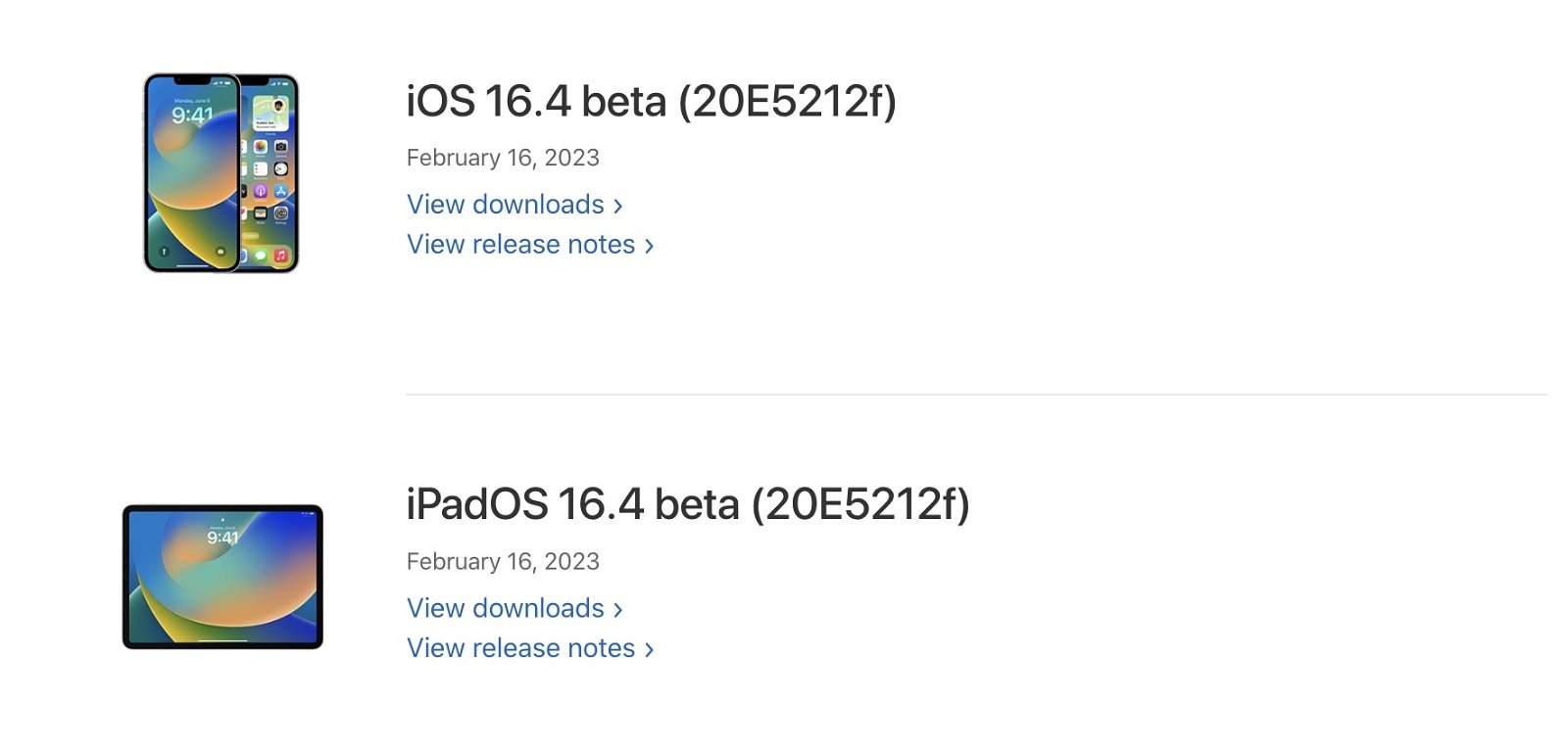 iOS 16.4 y iPadOS 16.4 beta 1