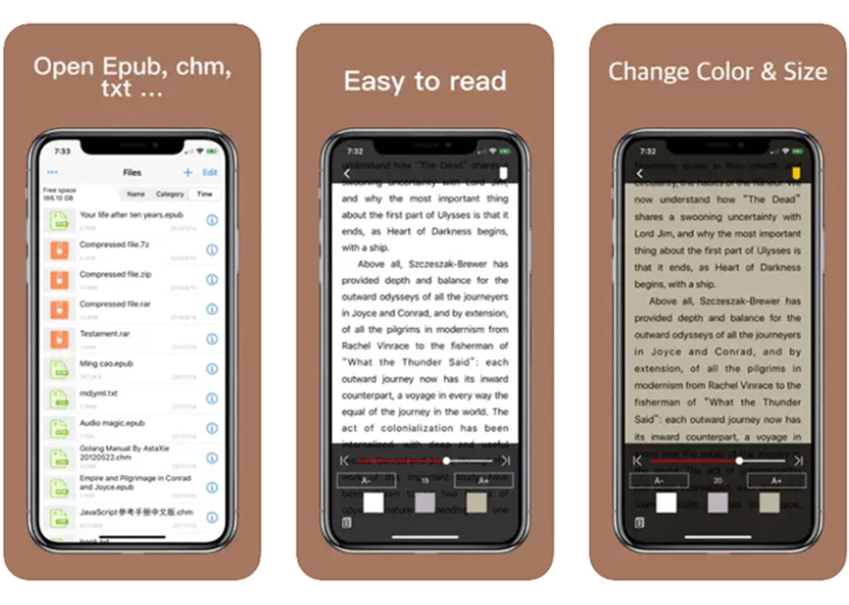 Epub file. Epub Reader. World Literature.