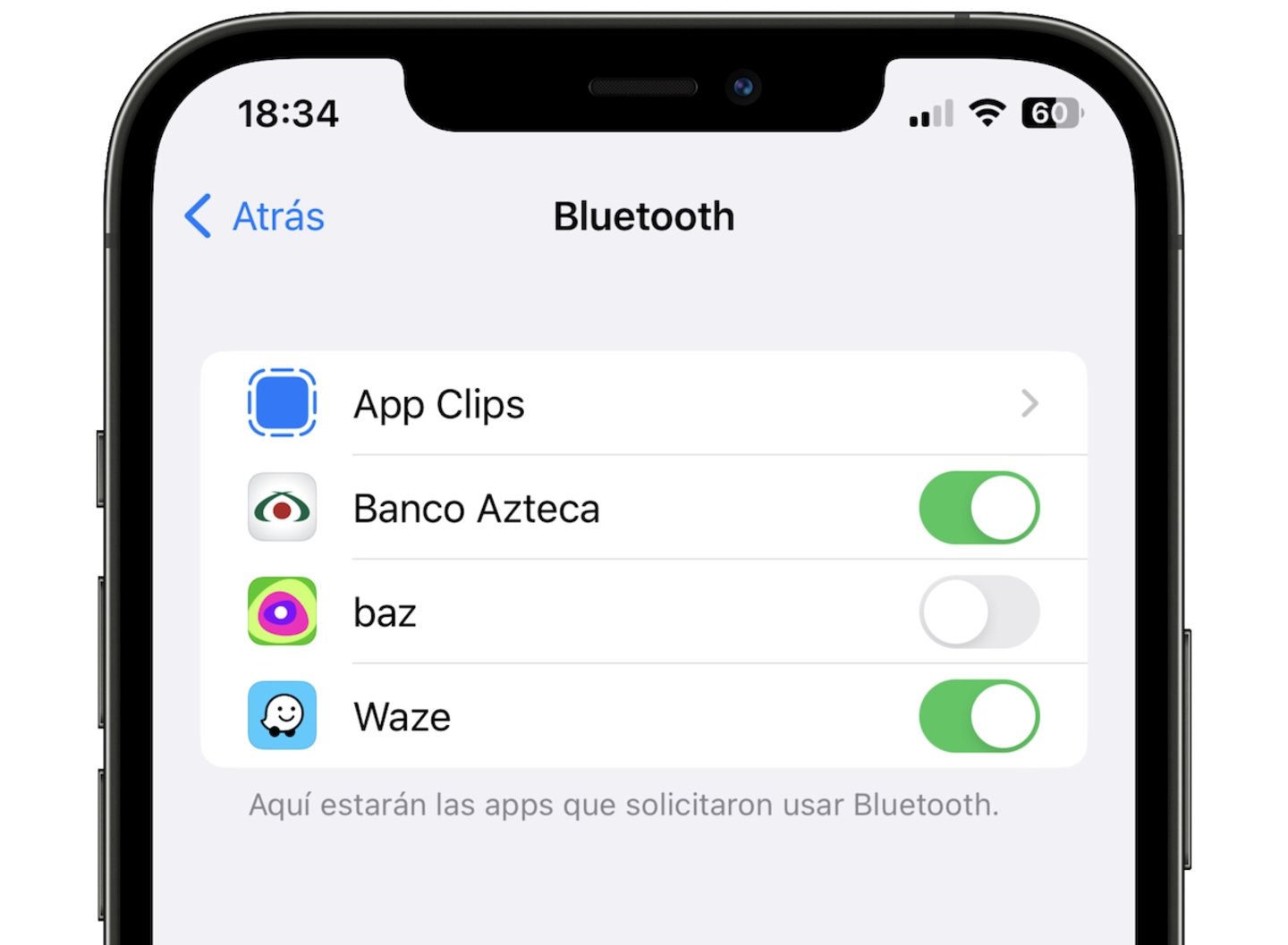 Uso de Bluetooth en apps