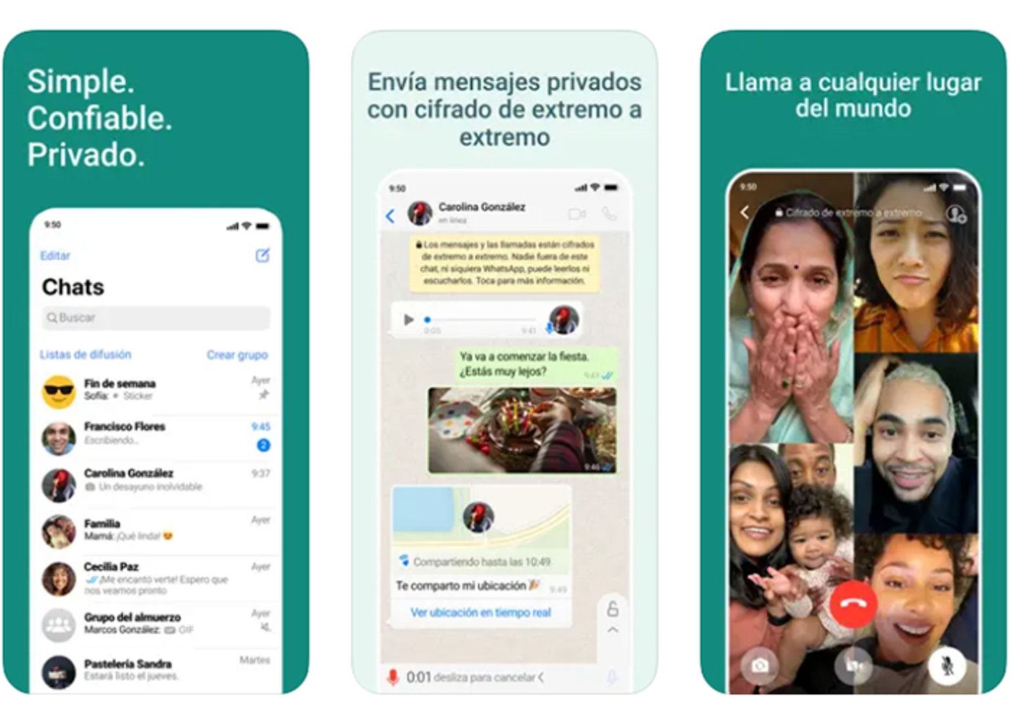 Mantente conectado y protegido con WhatsApp Messenger