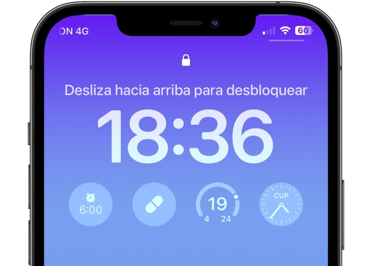 Widgets en pantalla de bloqueo iPhone