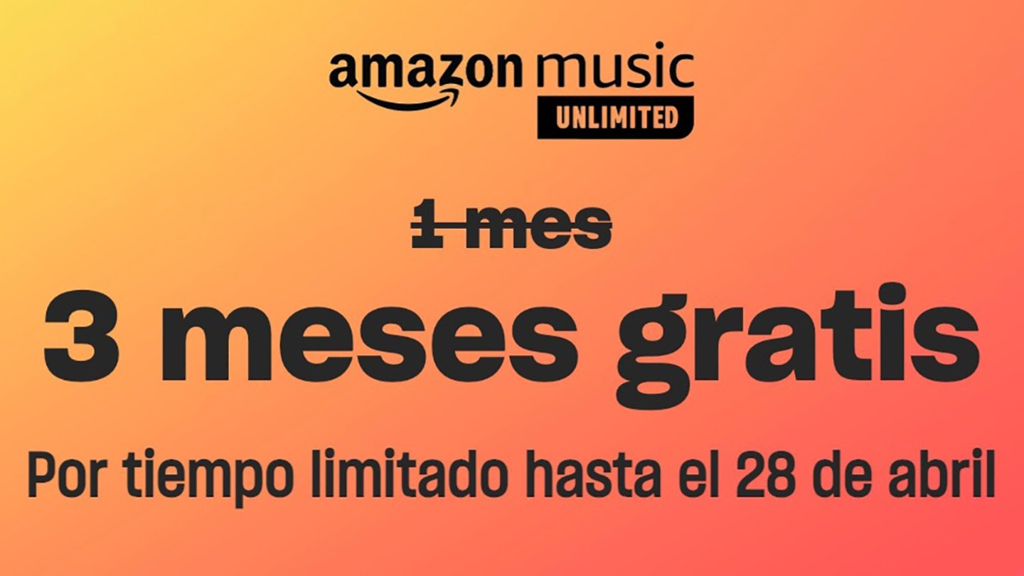 Amazon Music Unlimited 3 meses gratis