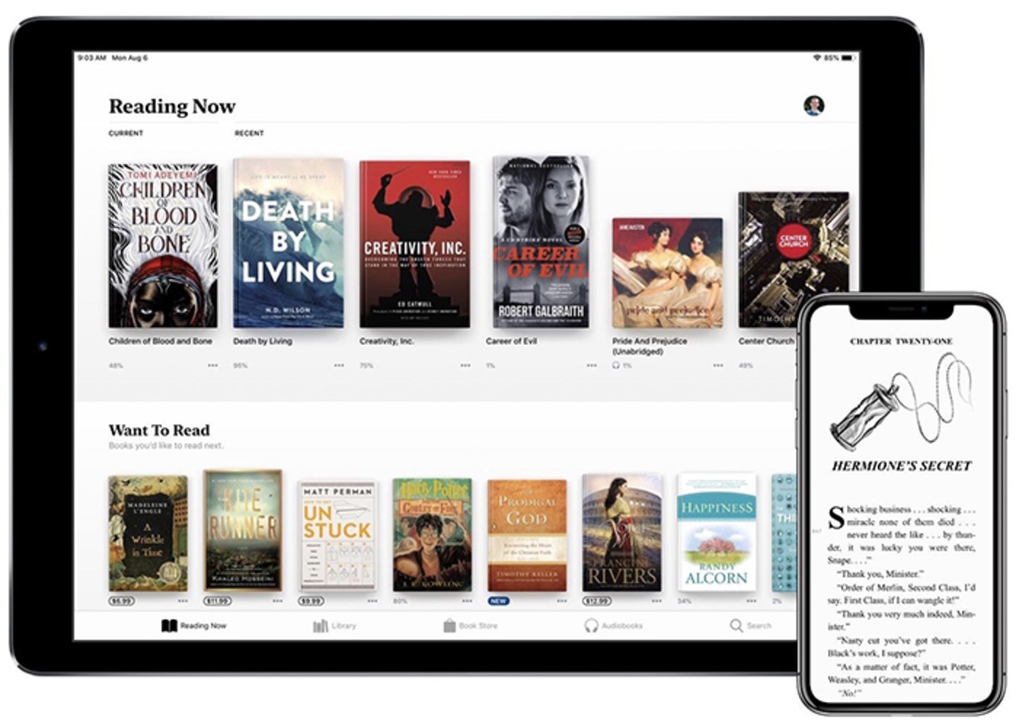 Explora nuevas historias con Apple Books, tu biblioteca digital personal