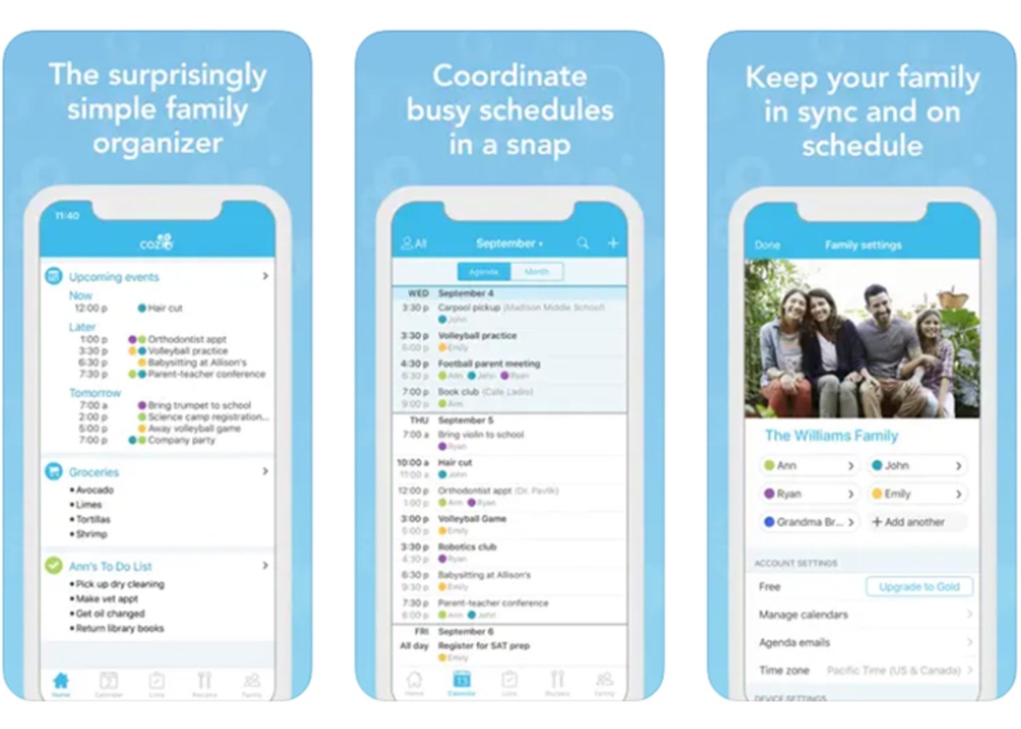 Cozi Family Organizer: la app definitiva para coordinar y planificar en familia