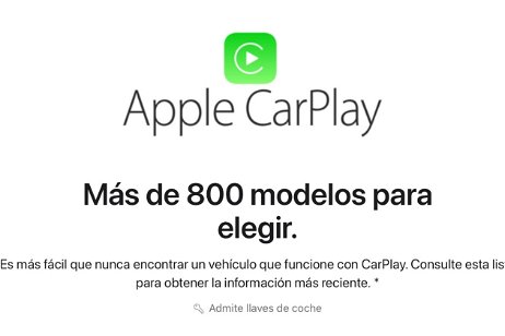 CarPlay ya está disponible en más de 800 modelos de vehículo