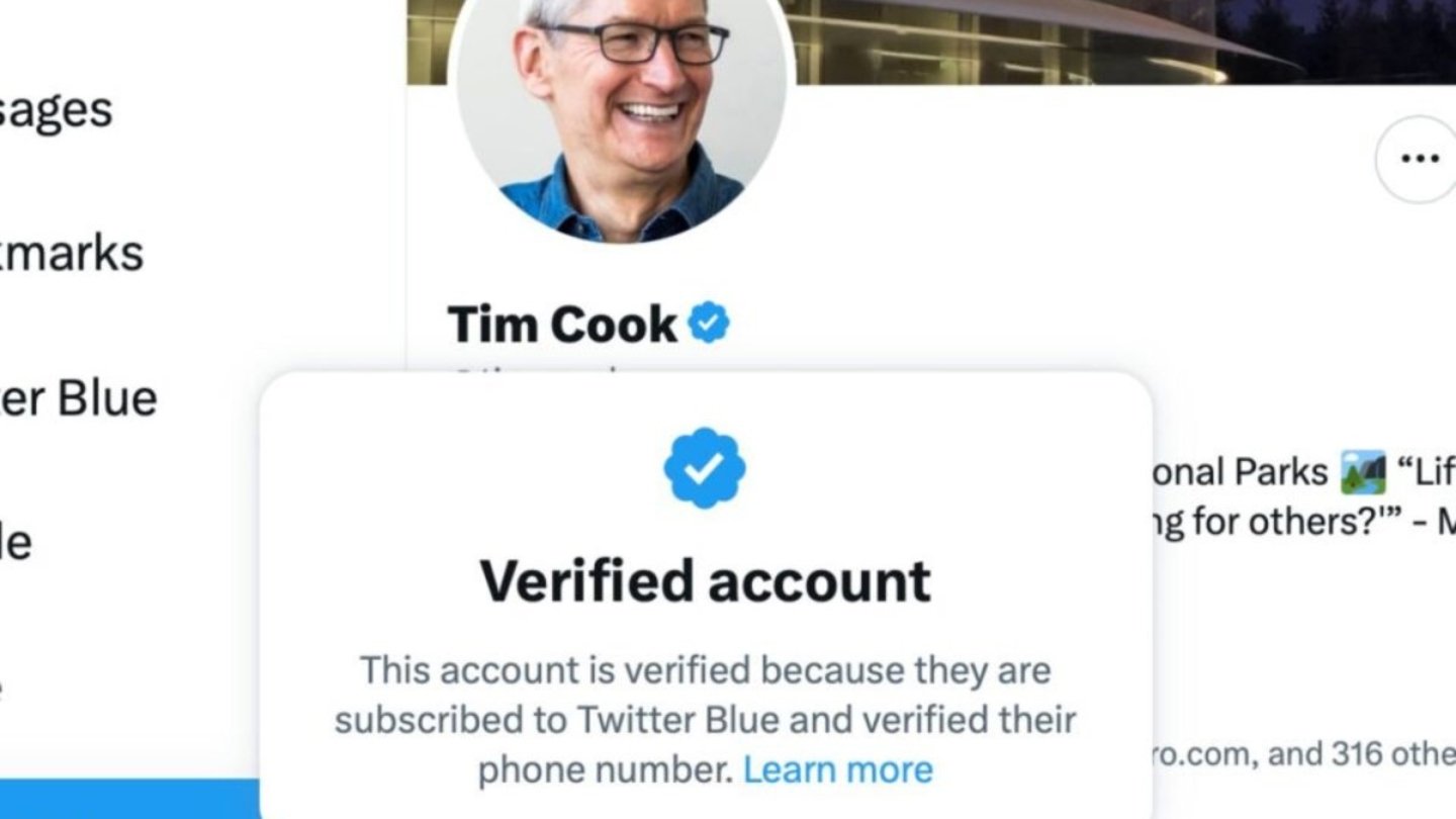 El CEO de Apple, Tim Cook, ha mantenido el verificado de Twitter