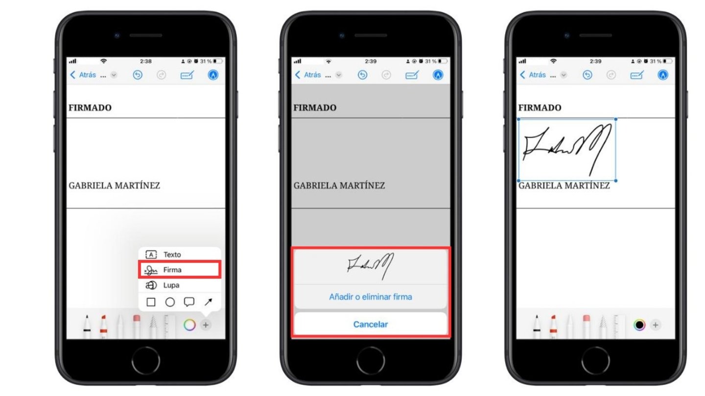 Cómo firmar documentos desde el iPhone o el iPad sin descargar ninguna app