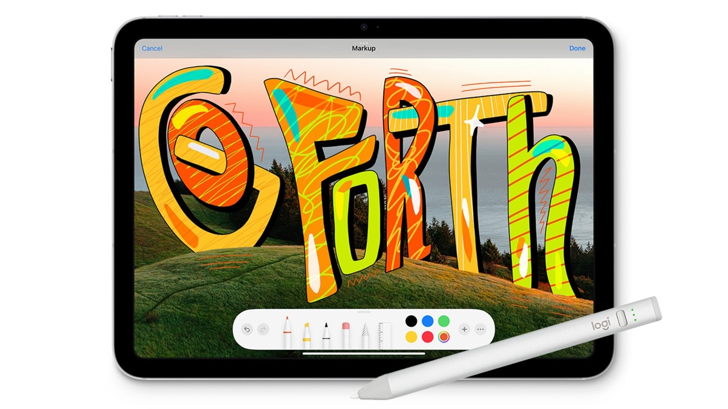 El Logitech Crayon y un iPad