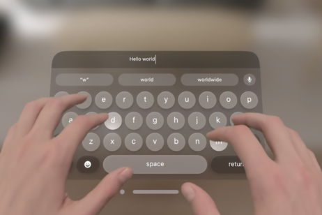 El teclado virtual de las Apple Vision Pro es un claro reflejo de la inmensa magia del dispositivo El teclado virtual de las Apple Vision Pro es un claro reflejo de la inmensa magia del dispositivo