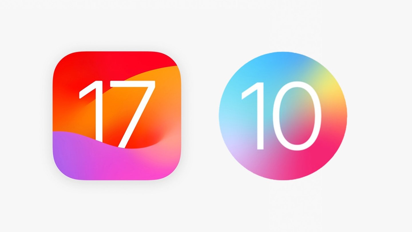 Iconos de iOS 17 y de watchOS 10