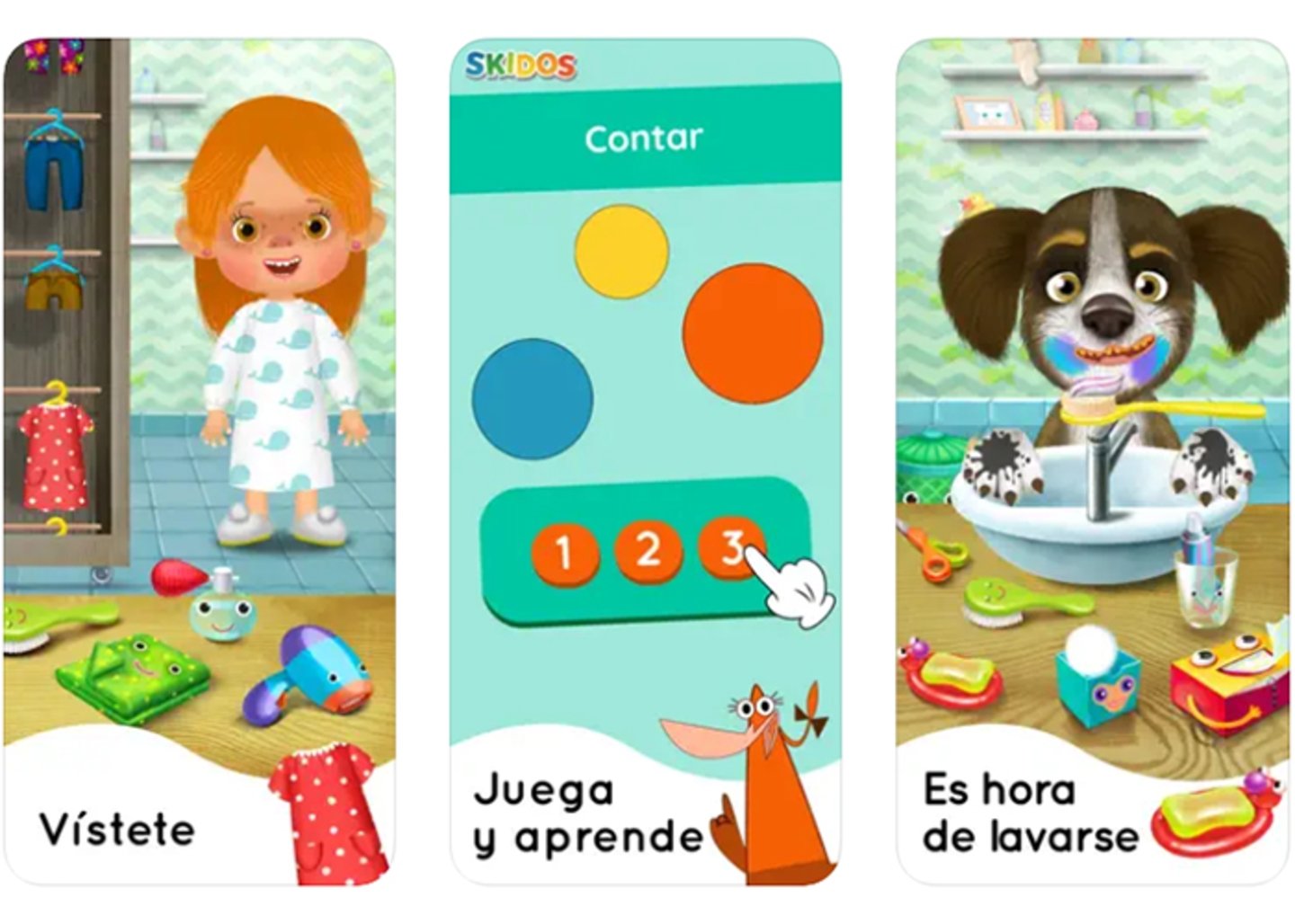 Apps de aprendizaje para niños de 3 a 5 años en iPhone y iPad