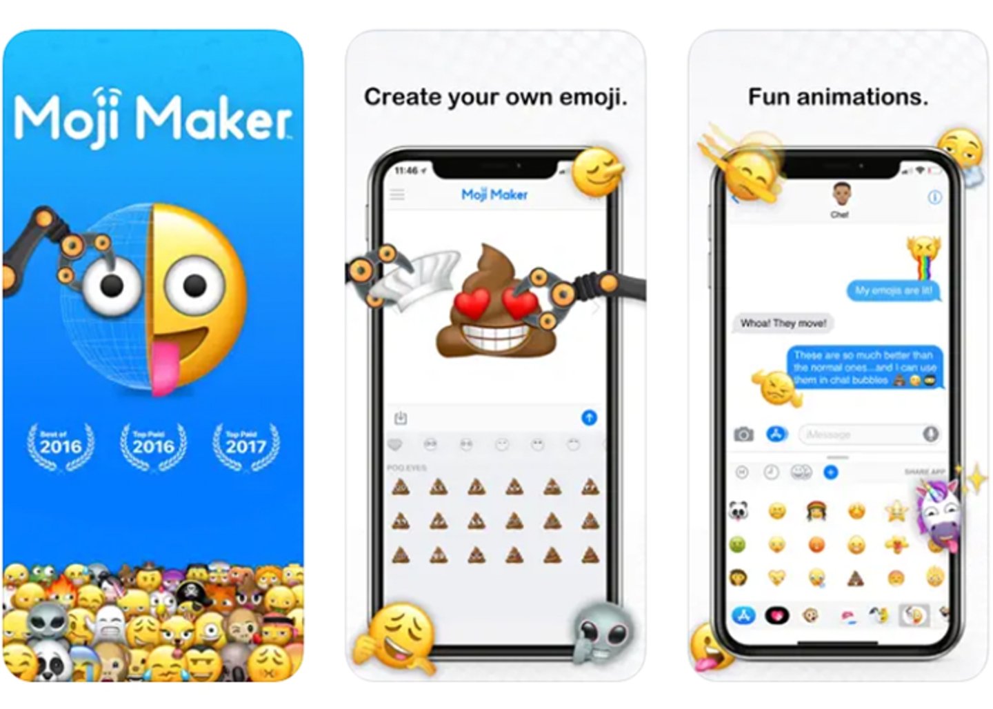 Crea tus propios emojis personalizados con Moji Maker