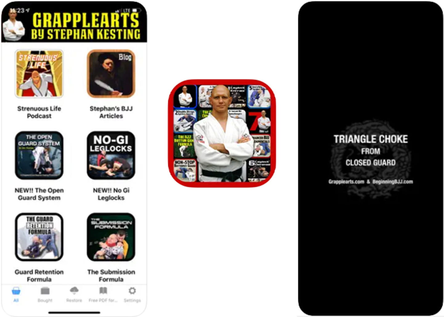 Entrena como un cinturon negro del karate con BJJ Master App by Grapplearts