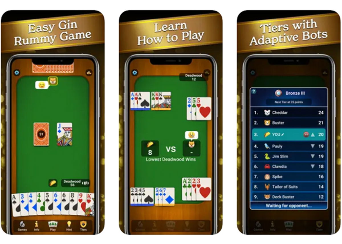 Mejores juegos de Gin Rummy para iPhone y iPad