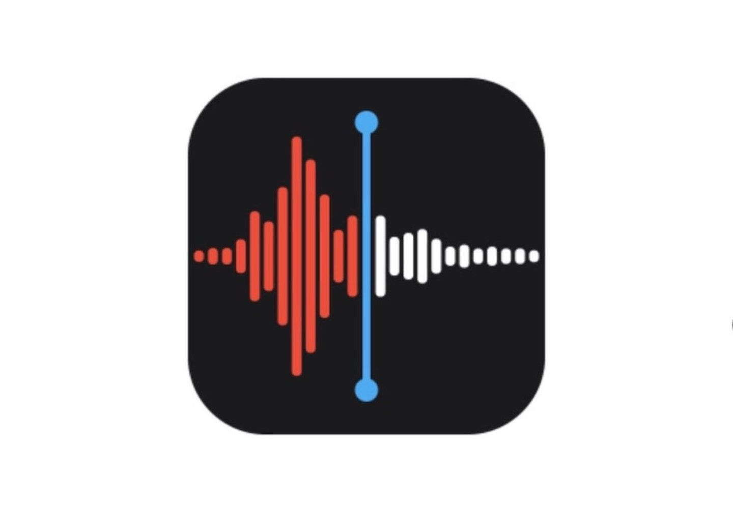 Icono de notas de voz del iPhone 