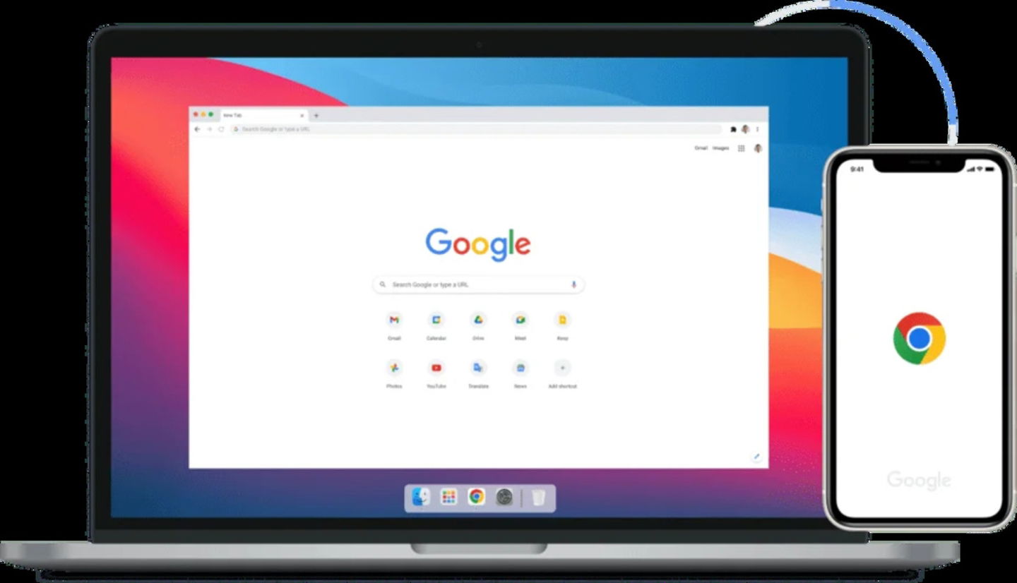 iPhone Mac con Google Chrome