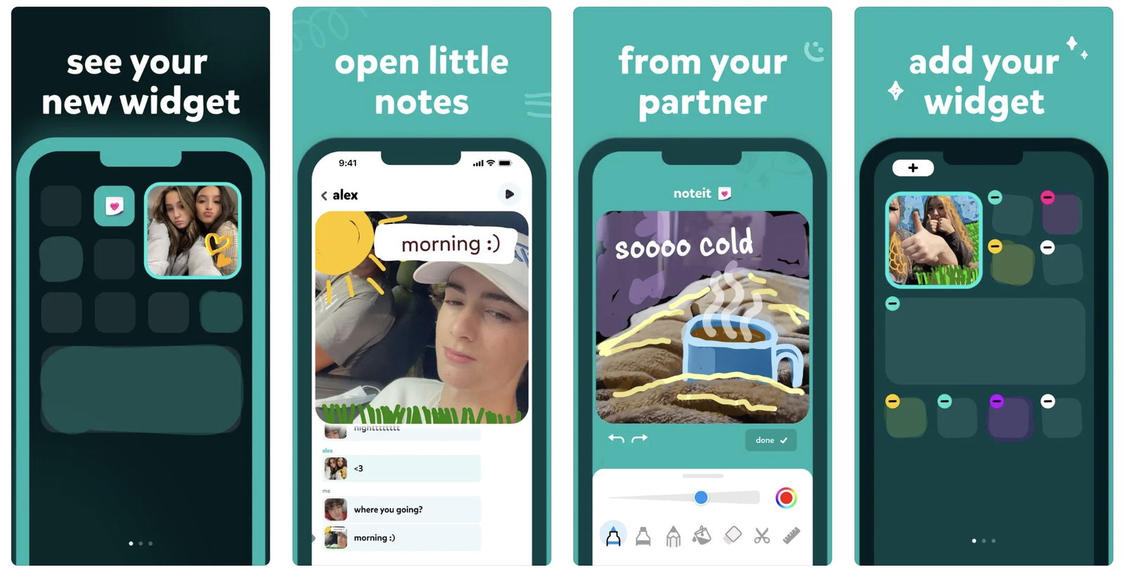 Noteit, un widget para parejas