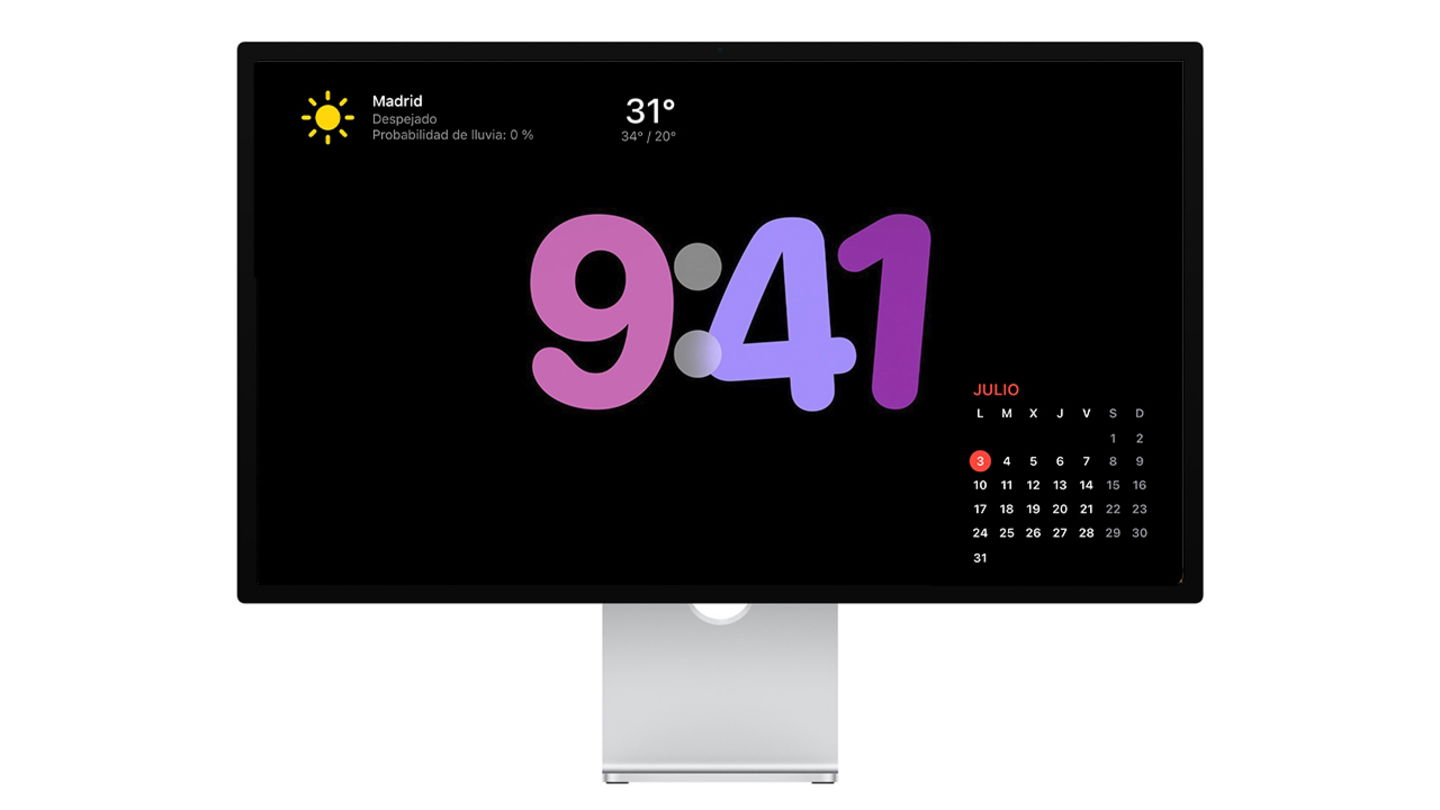 Concepto de una pantalla inteligente de Apple