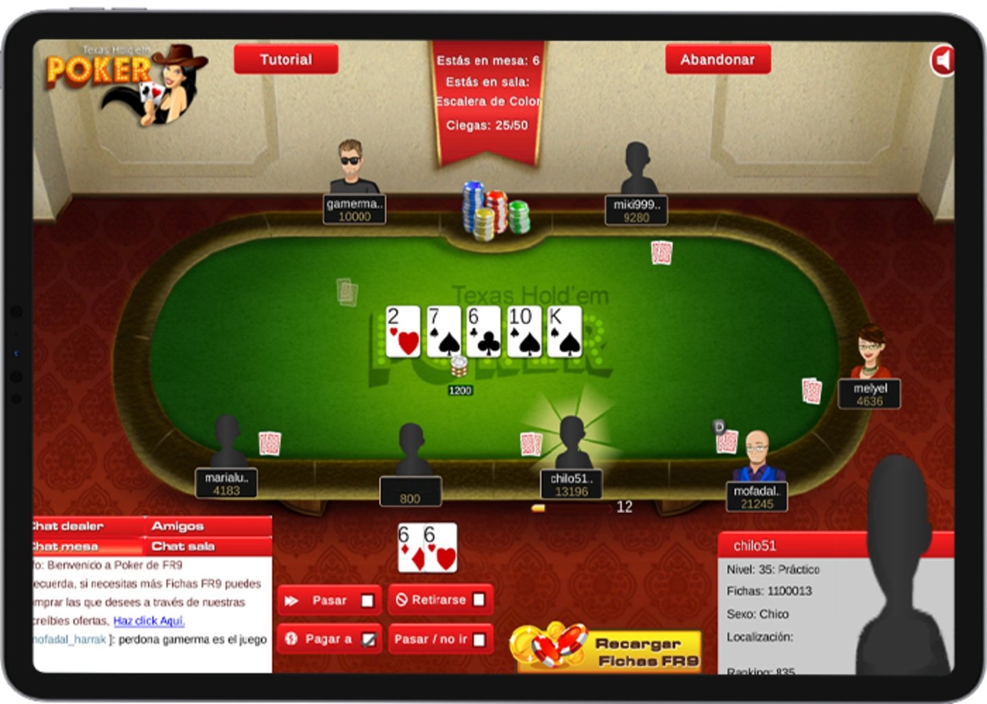 Poker en linea- Fr9.es te invita al desafio