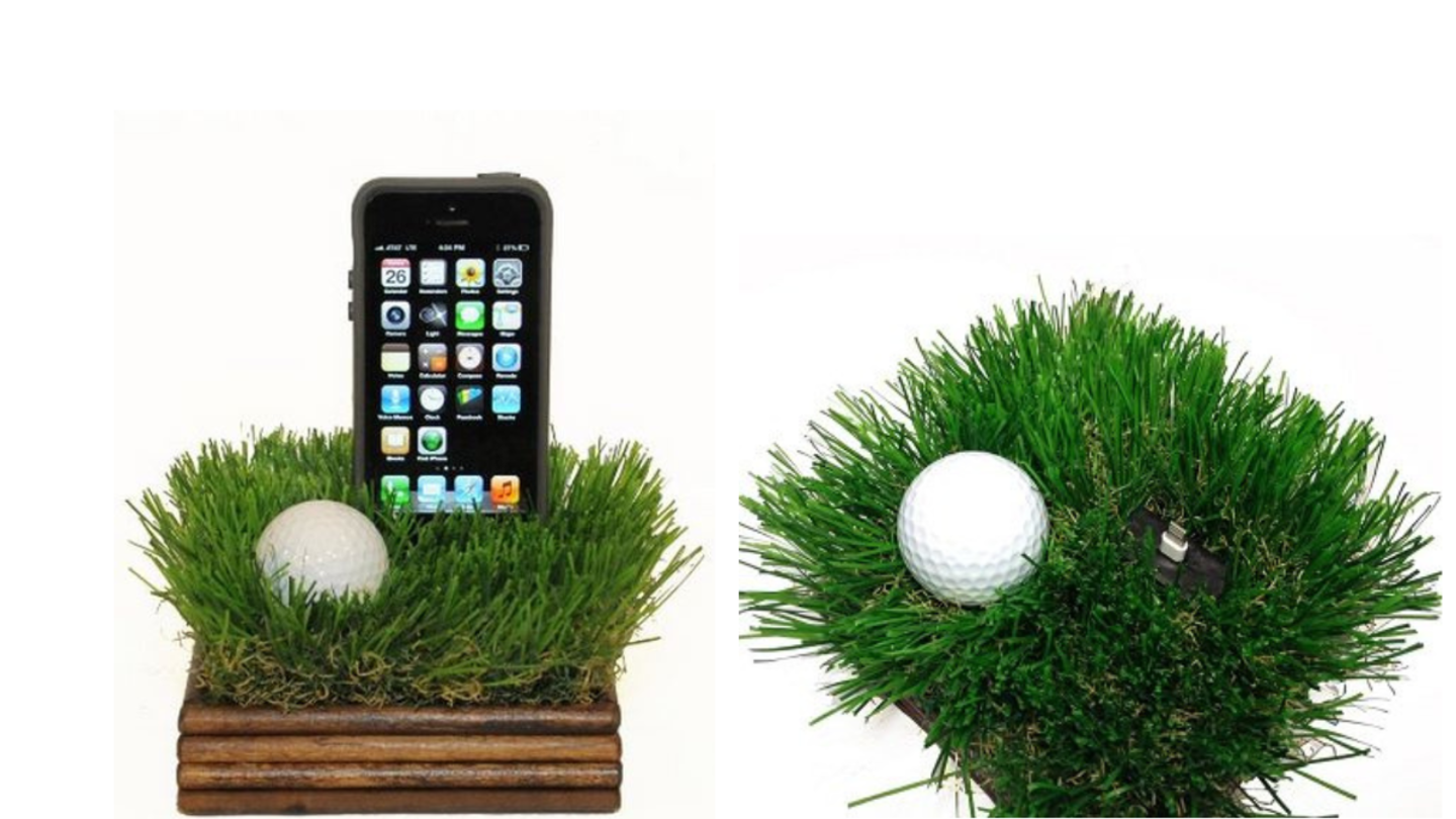 Base en forma de golf para el iPhone