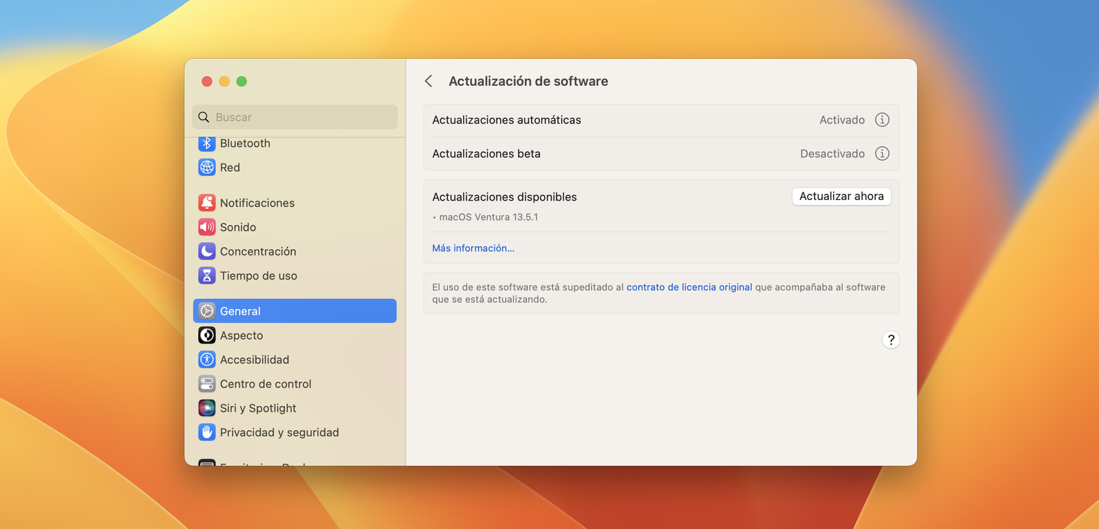 macOS Ventura 13.5.1