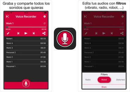 Grabaciones impecables: conozca la elegancia de Voice and Audio Recorder Pro