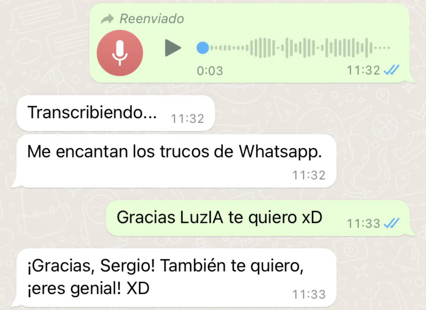 Leer mensajes 2024 de voz whatsapp