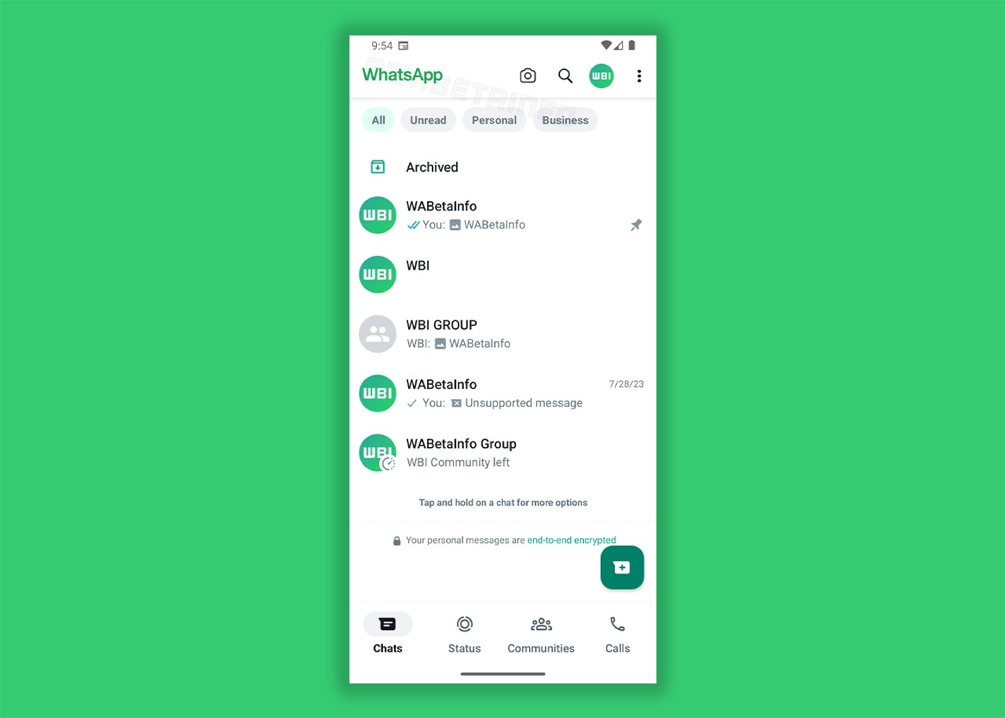 Nueva interfaz de WhatsApp para Android