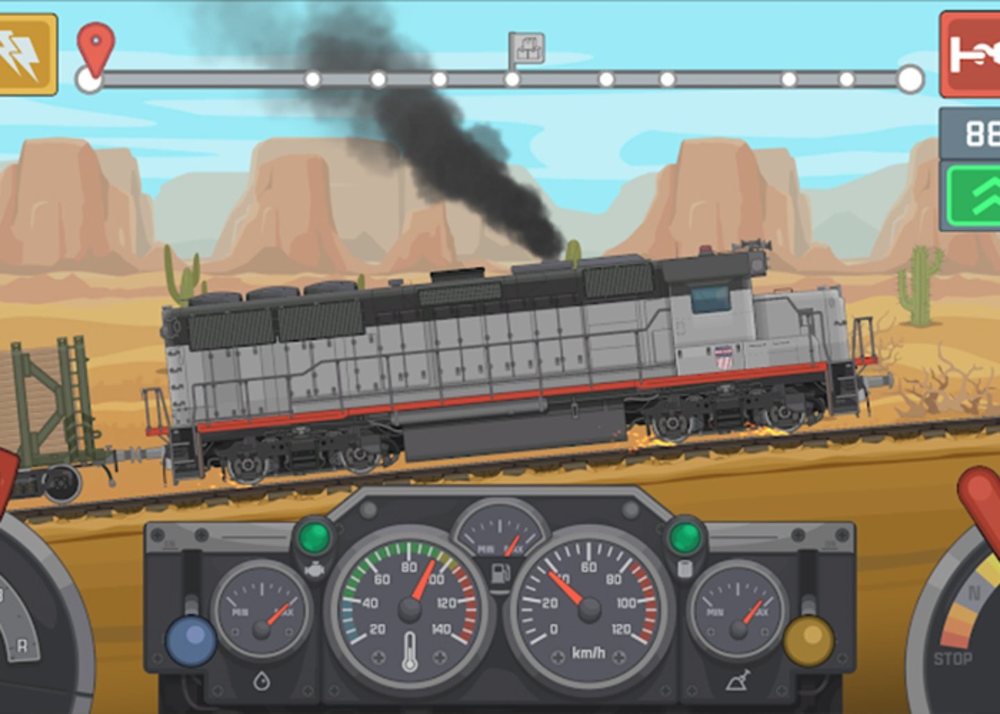 Ponte al mando en Train Simulator - Raíles en 2D - conviertete en el capitan del tren