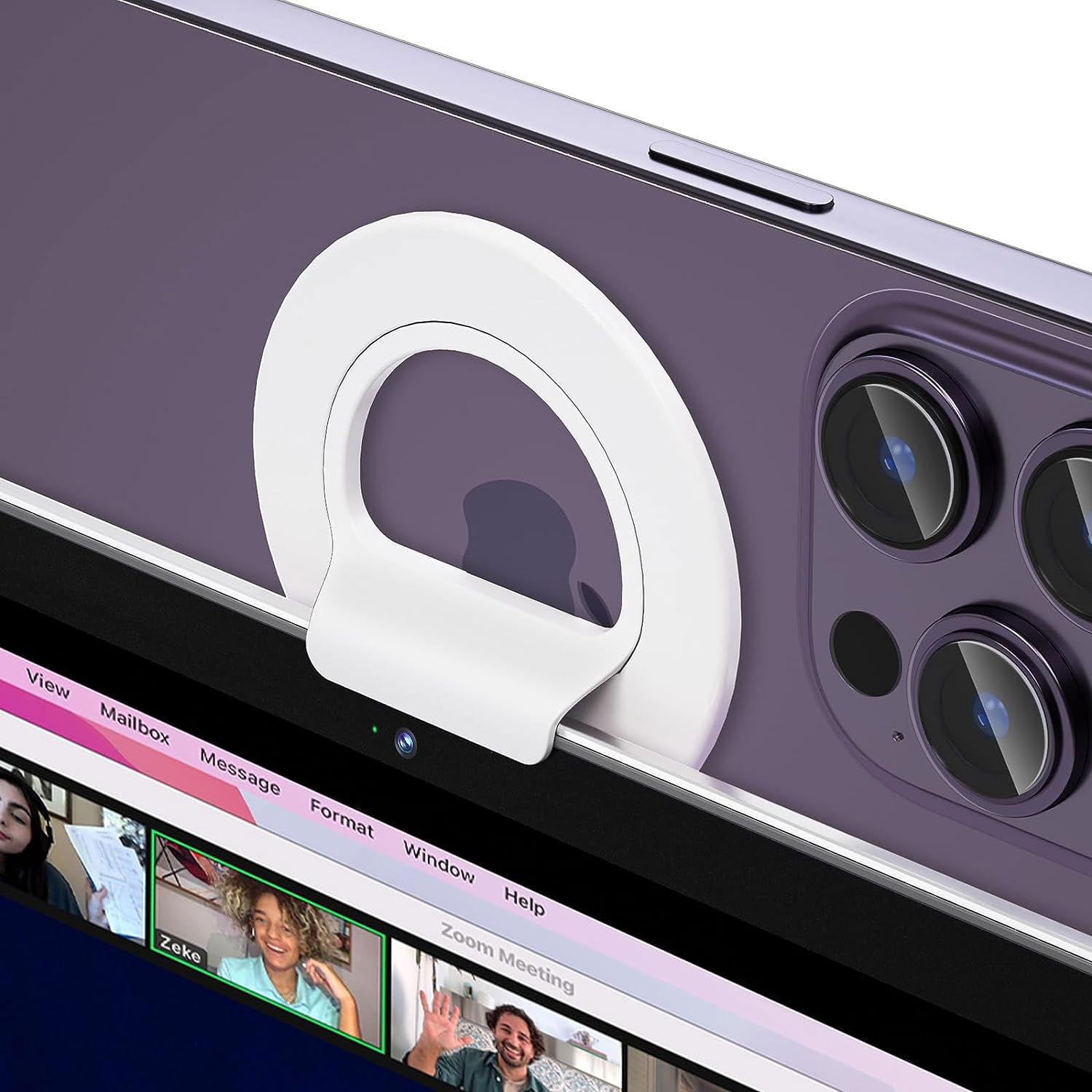 Accesorio MagSafe para suar el iPhone como webcam del Mac