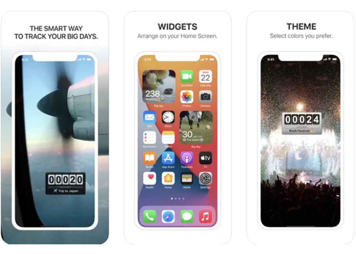 Big Day Lite Event Countdown App Android Apps de cuenta regresiva gratis para iPhone
