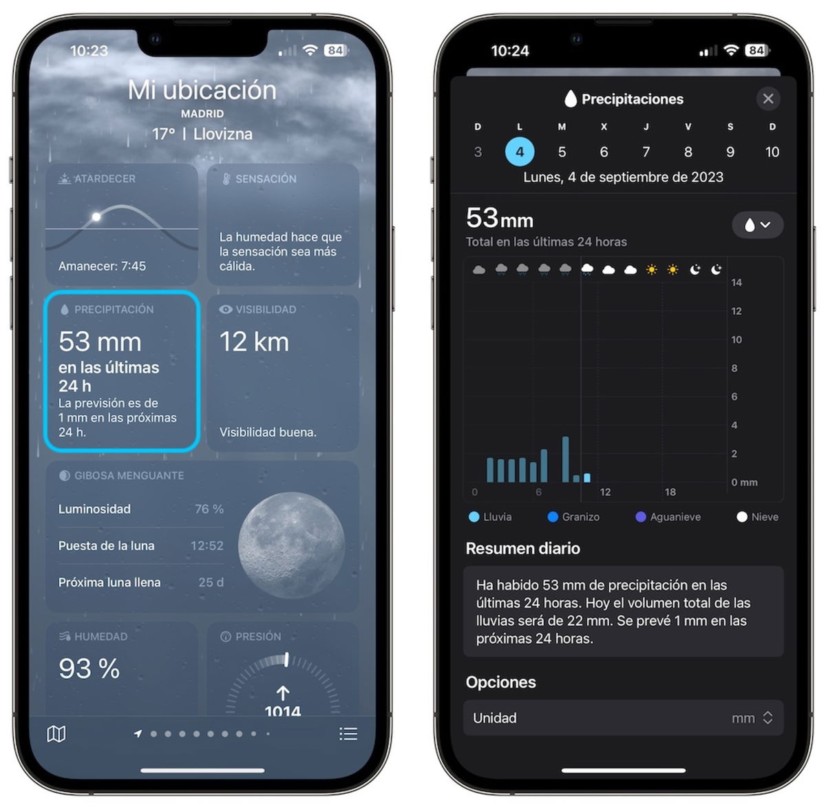 How To See The Map Of Precipitation And Rains From The IPhone
