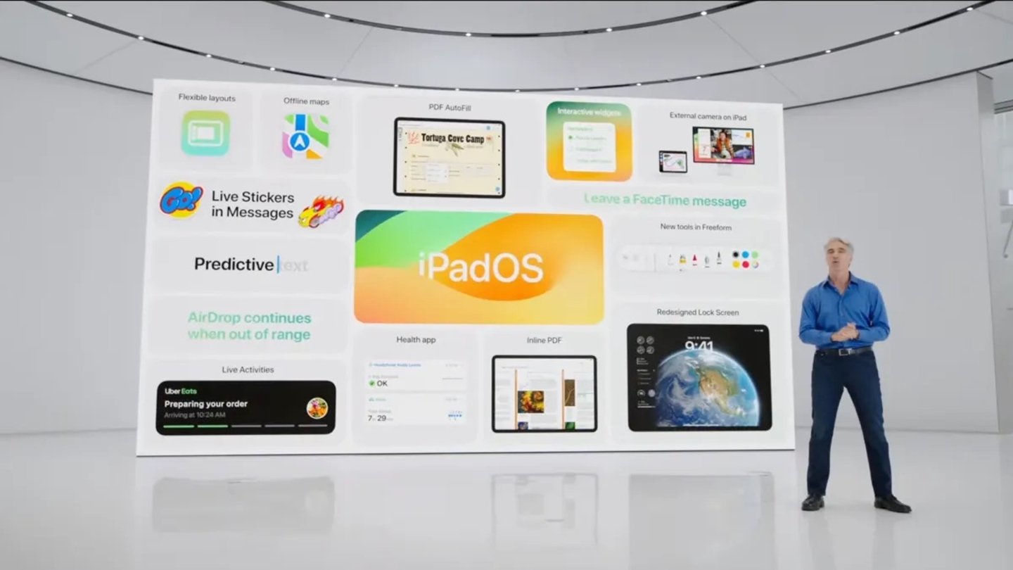 Craig Federighi presenta iPadOS 17