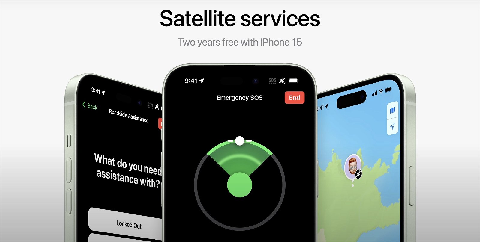 Dos años de servicios satelitales gratis en la compra de un iPhone 15