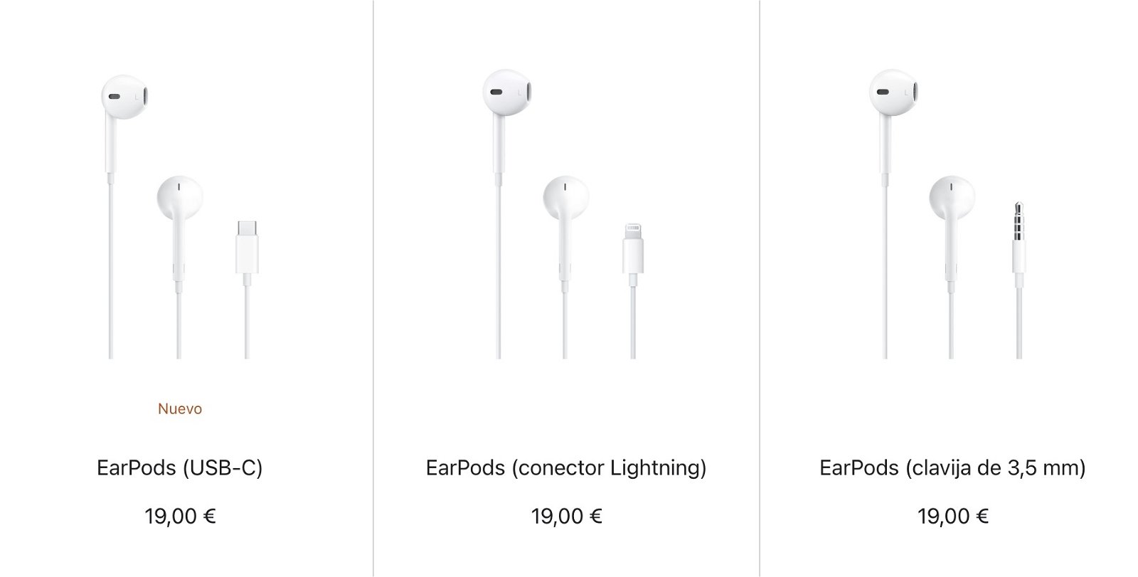 EarPods disponibles en la Apple Store Online