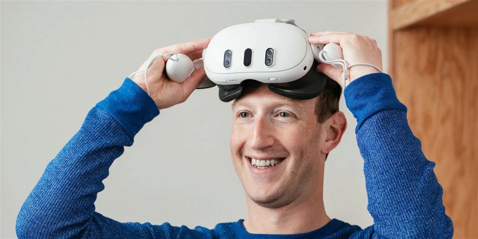 Mark Zuckerberg con unas Meta Quest