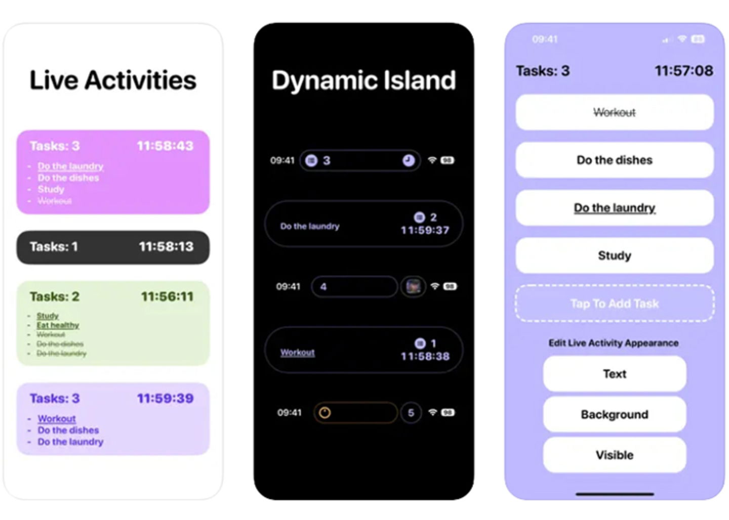 Tareas destacadas- crear actividades al momento