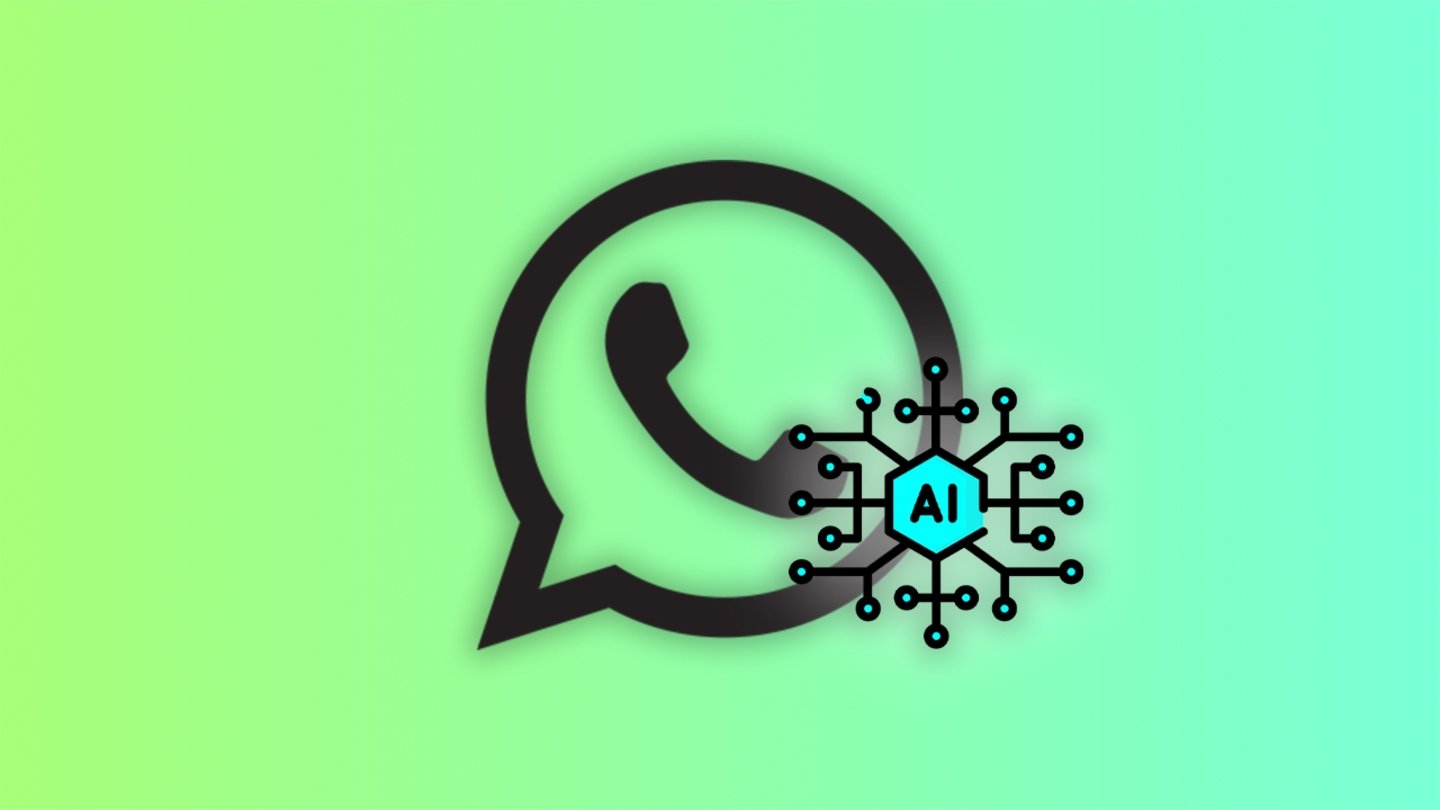 Logo de WhatsApp con un logo de IA