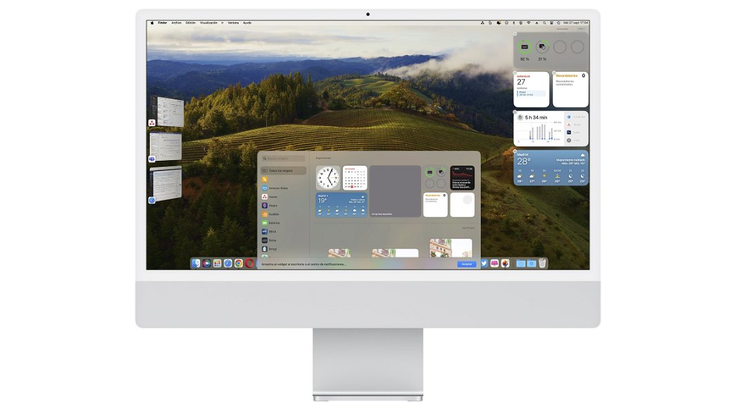 Cómo añadir widgets al escritorio en macOS Sonoma