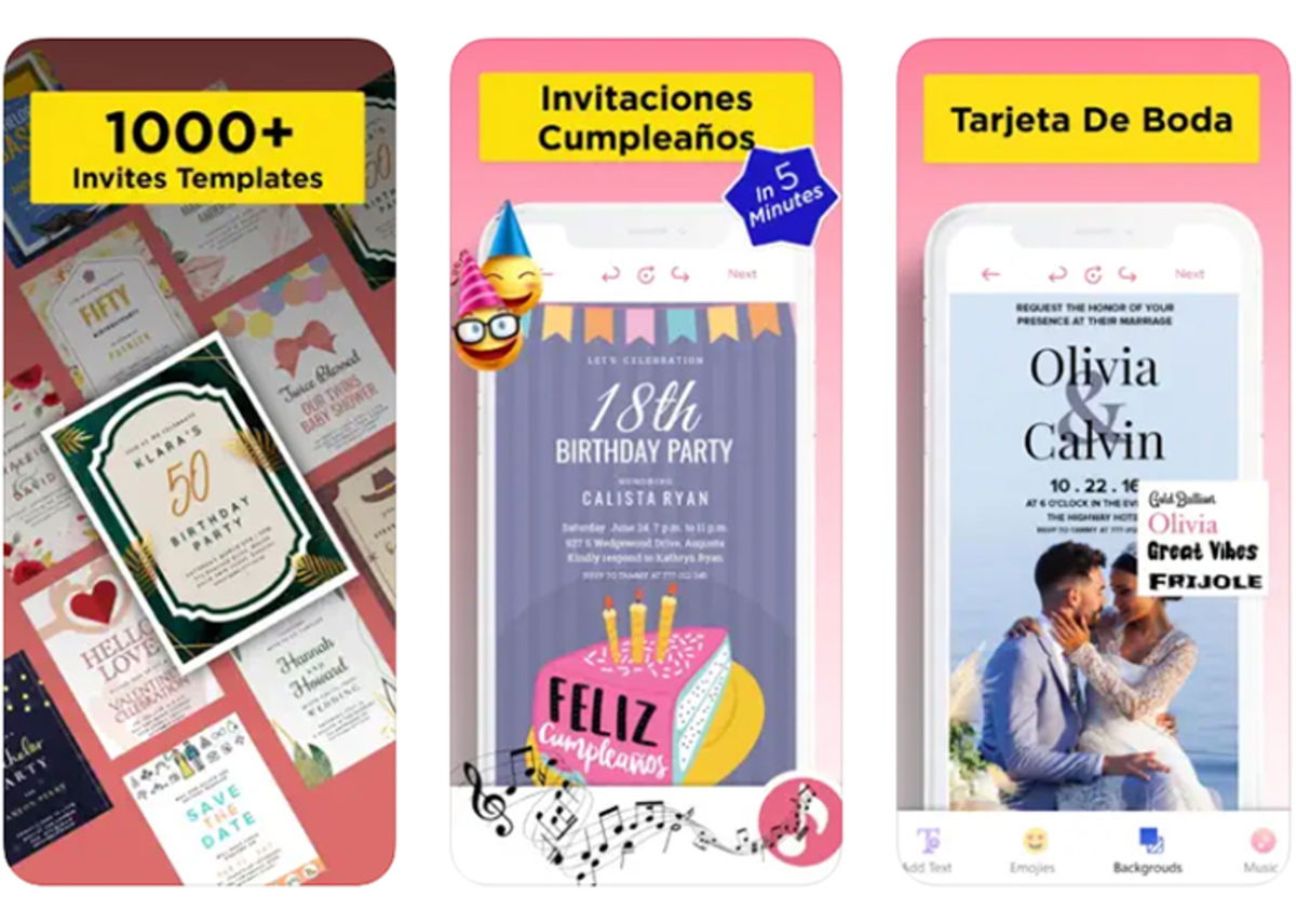 Apps para crear invitaciones digitales desde iPhone