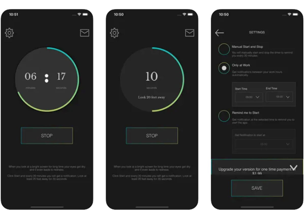 Apps para reducir la fatiga visual en iPhone