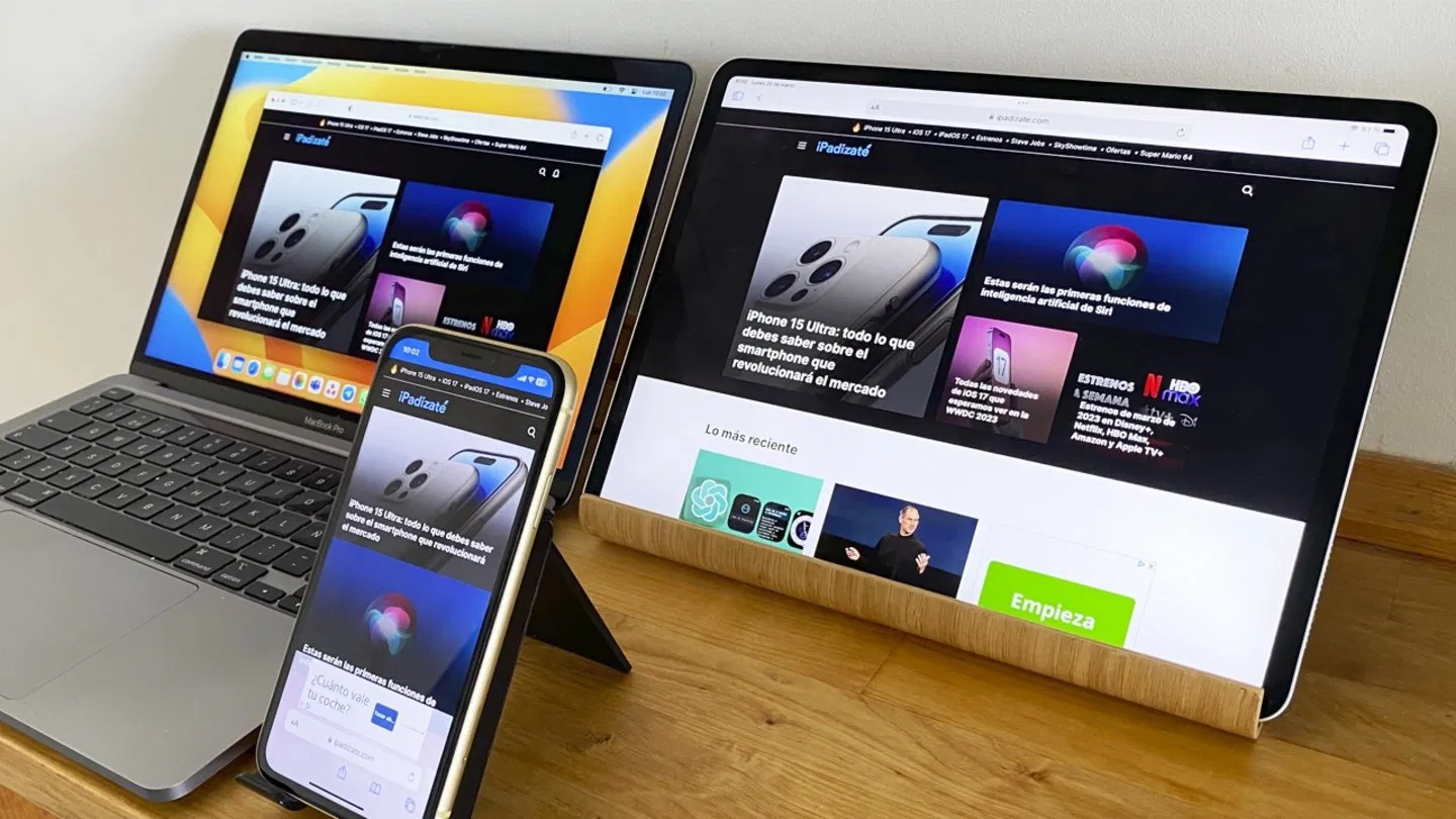 Safari en un iPhone, iPad u Mac