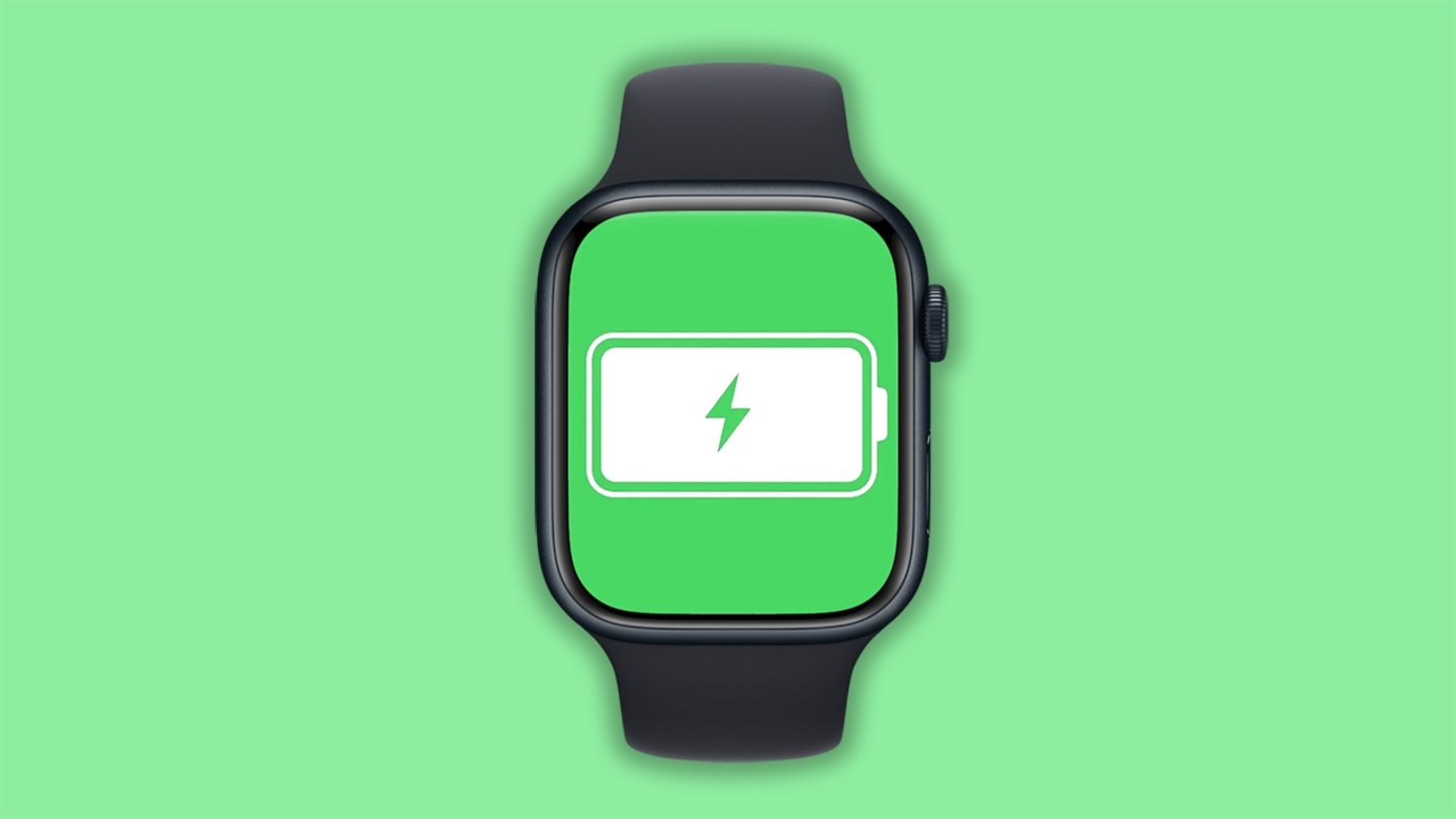 Icono del Apple Watch con una batería en el centro
