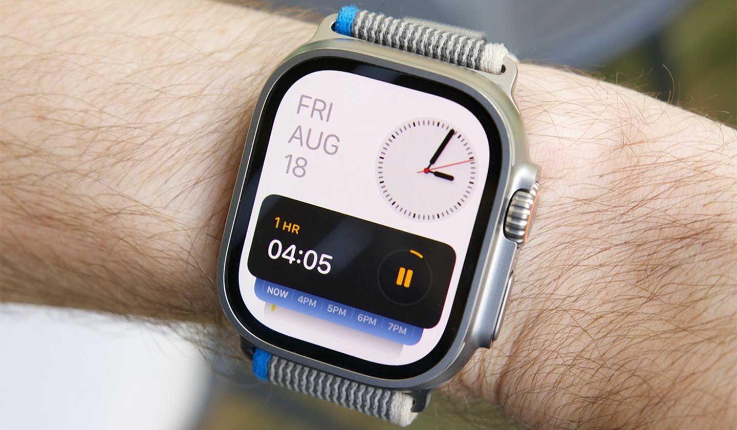 Widgets en el Apple Watch Ultra