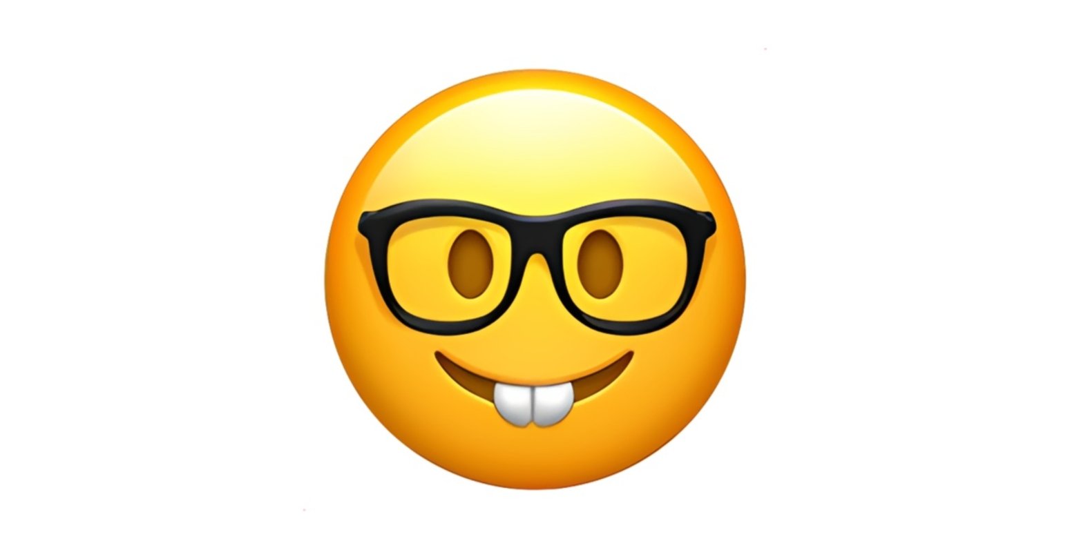Emoji de la cara con gafas