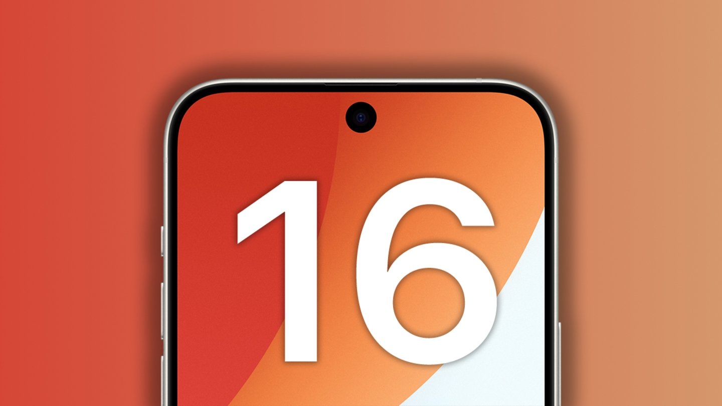 Concepto de iPhone 16 Pro con agujero en pantalla